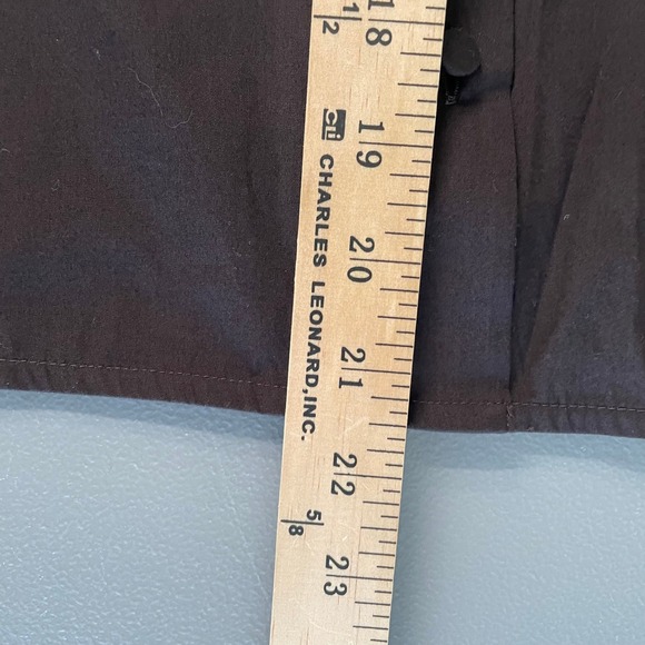 Madewell Puff Sleeve Button Front Shirt Brown Cotton Poplin Womens Medium - Picture 9 of 10